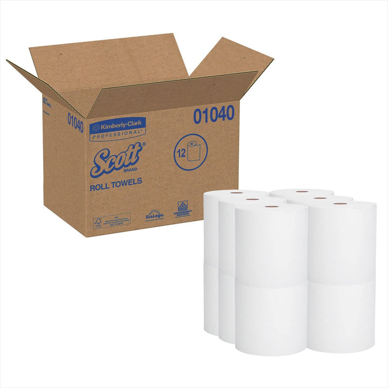 Scott Paper Towel, Hardwound Roll, 8" x 800&