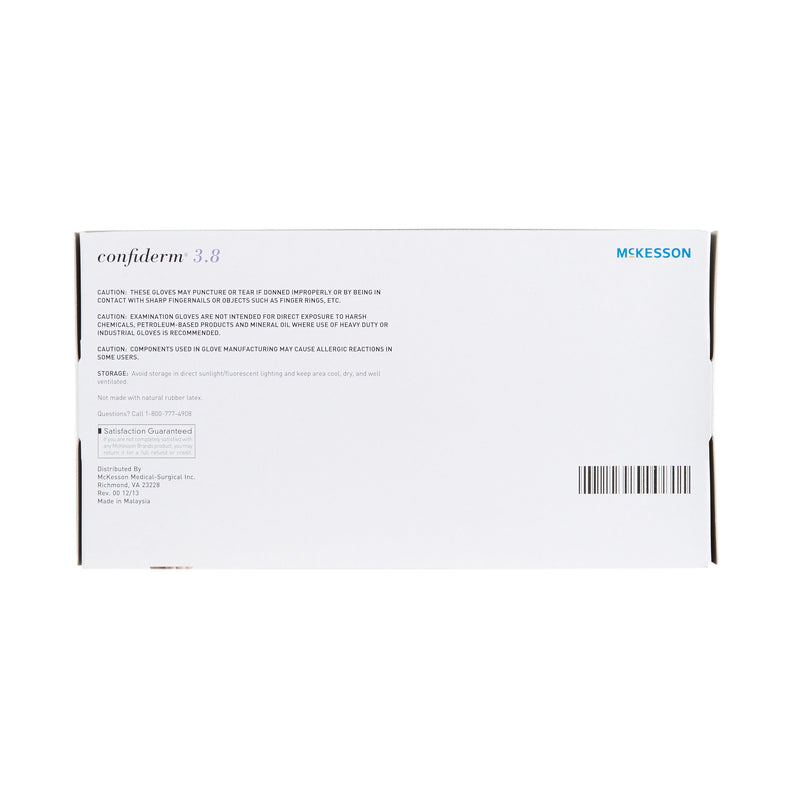 McKesson Confiderm® 3.8 Nitrile Exam Glove, Large, Blue