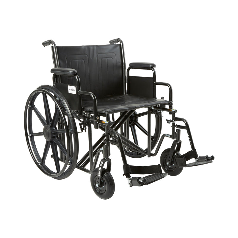 McKesson Bariatric Wheelchair, 22 Inch Seat Width