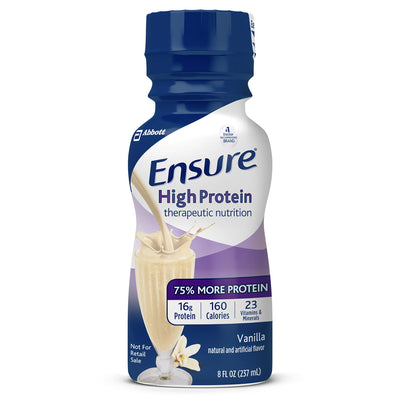 Ensure® High Protein Therapeutic Nutrition Shake Vanilla Oral Protein Supplement, 8 oz. Bottle