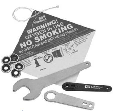 B & F Medical Oxygen Regulator Wrench