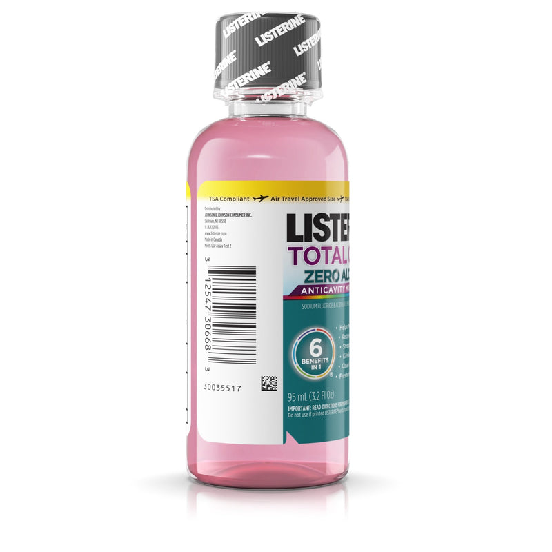 Listerine® Total Care Zero® Fresh Mint Mouthwash, 3.2 oz. Bottle