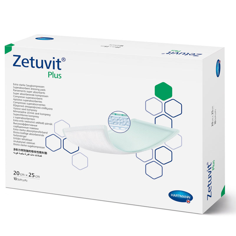 Zetuvit® Plus Sterile Superabsorbent Dressing, 8 x 10 Inch