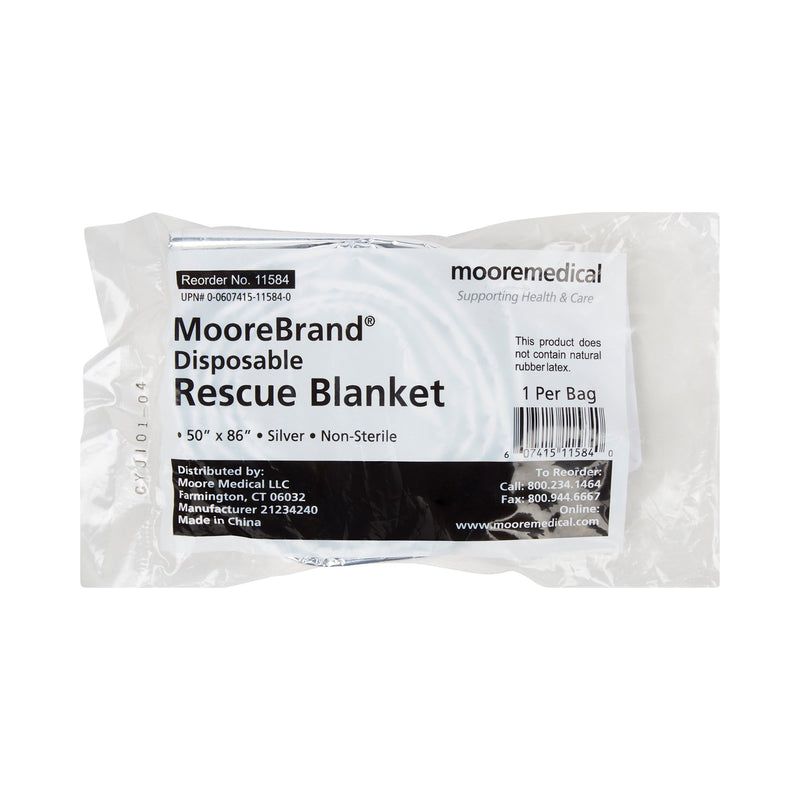 McKesson Rescue Thermal Emergency Blanket, 50 x 80 Inch