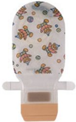 Assura®ColoKids™ Drainable Teddy Bear Design Colostomy Pouch, 6¼ Inch Length, 1 Inch Flange