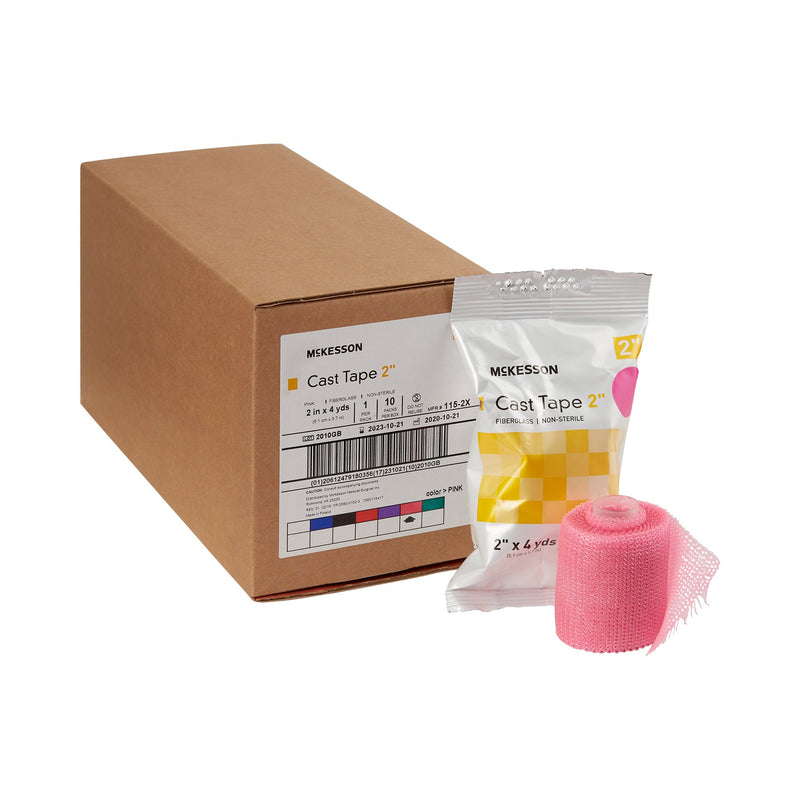 McKesson Pink Cast Tape, 2 Inch x 4 Yard