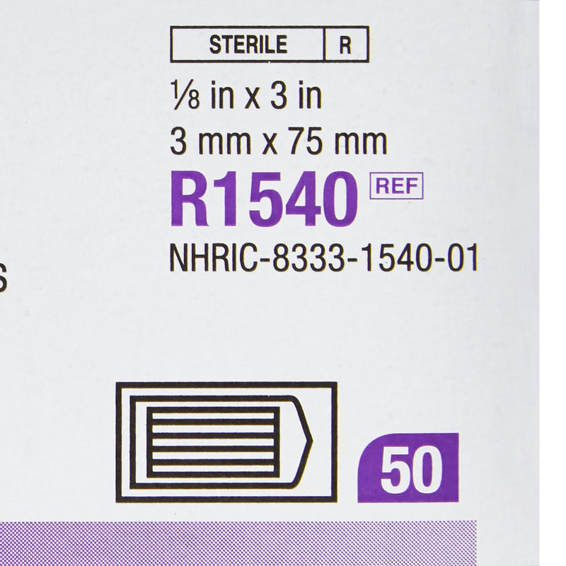 3M Steri-Strip Skin Closure Strips, Non-Woven Material, Reinforced Strip, White