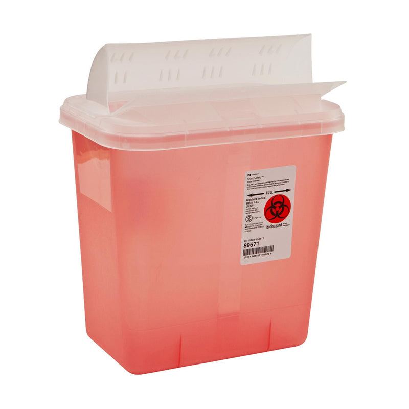 SharpSafety™ Multi-purpose Sharps Container, 12¾ H x 7¼ D x 10½ W Inch