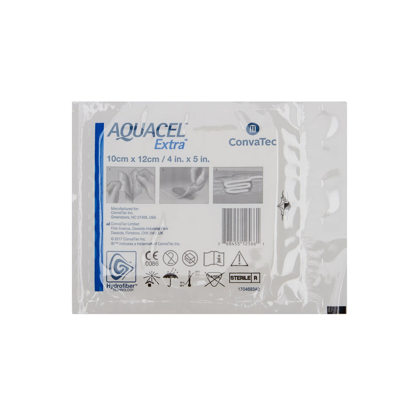 Aquacel® Extra™ Hydrofiber Dressing, 4 x 5 Inch