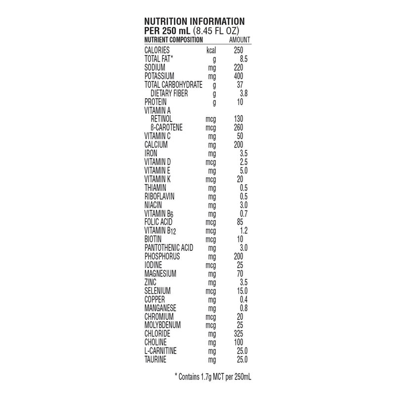 Nutren 1.0 Fiber Tube Feeding Formula, Gluten-Free, Ready to Use, For Adults