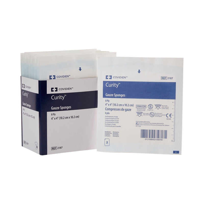 Curity™ Sterile USP Type VII Gauze Sponge, 4 x 4 Inch