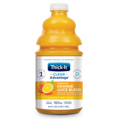 Thick-It® Clear Advantage® Honey Consistency Orange Thickened Beverage, 64 oz. Bottle