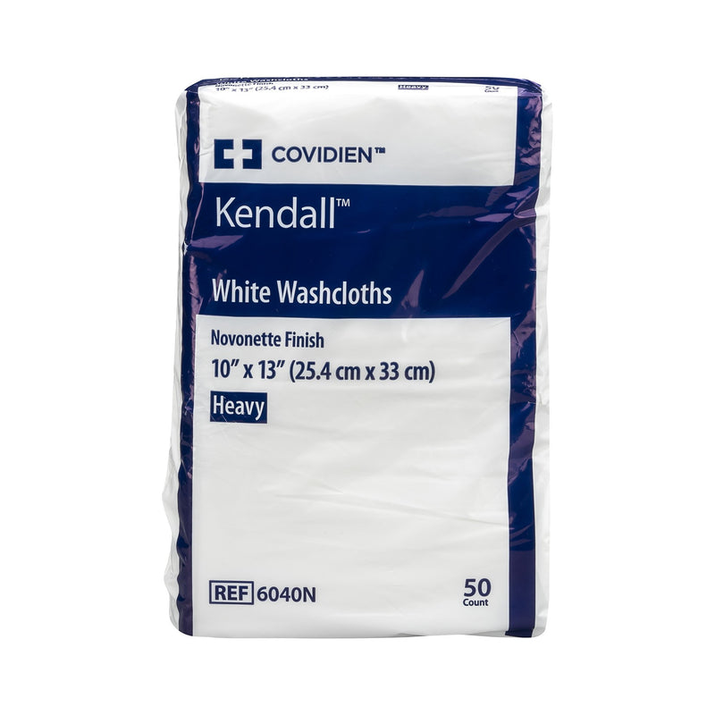 Kendall™ White Washcloth, 10 x 13 Inch