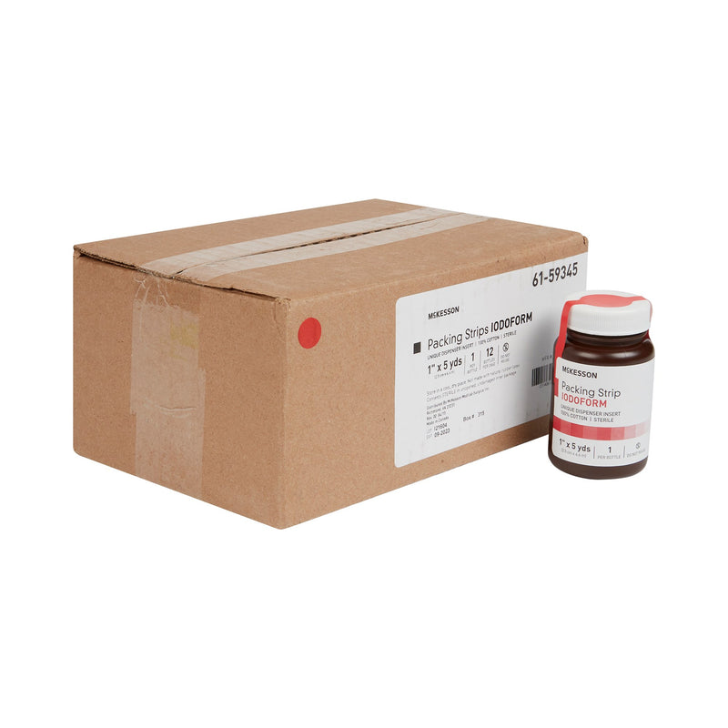 McKesson Iodoform Wound Packing Strip, 1 Inch x 5 Yard