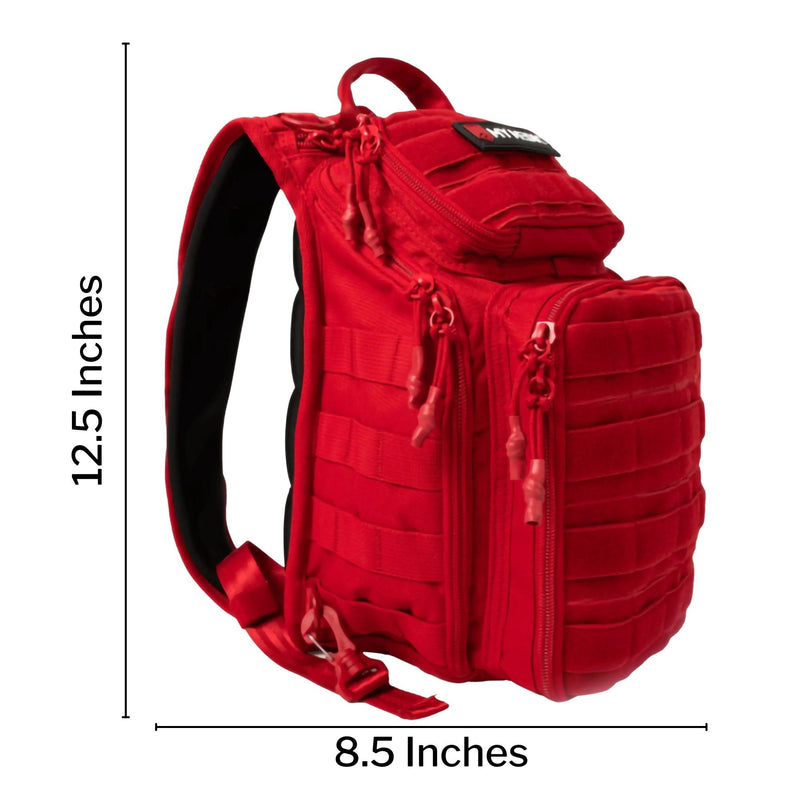 My Medic RECON First Aid Kit Backpack with Emergency Medical Supplies - Red