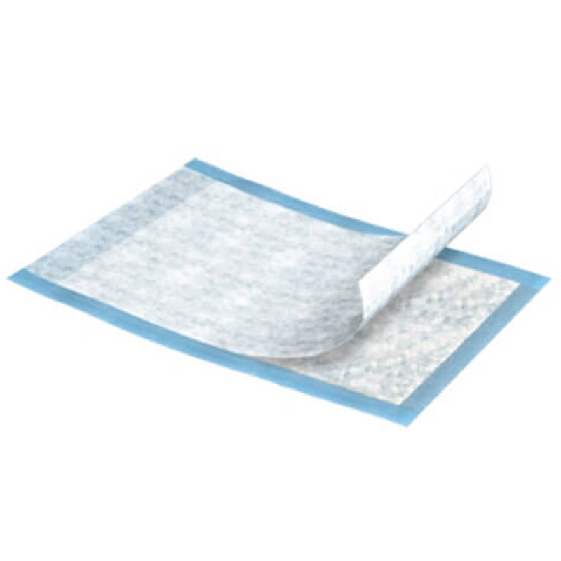 TENA Regular Underpads, Light Absorbency, Blue, Disposable, Latex-Free, 23 X 24 Inch
