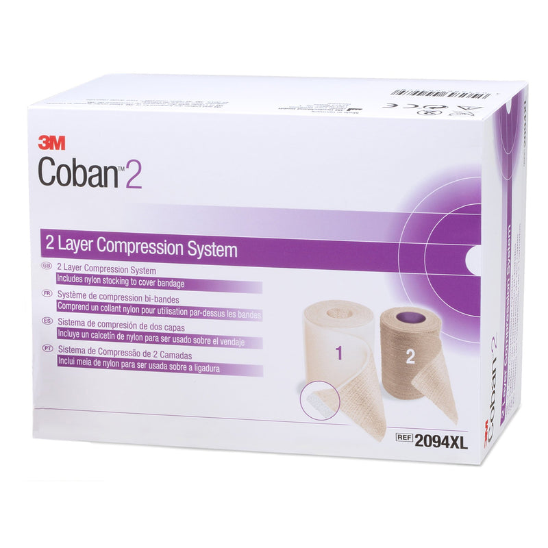 3M™ Coban™ 2 Self-adherent / Pull On Closure 2 Layer Compression Bandage System