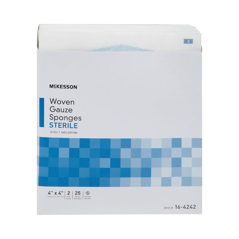 McKesson Sterile Gauze Sponge, 4 x 4 Inch