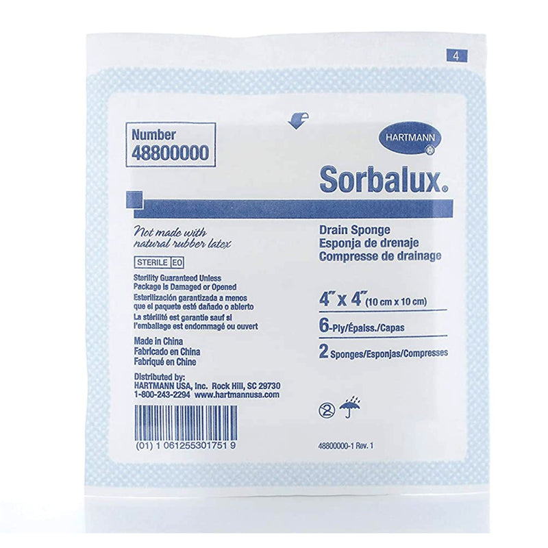 Sorbalux® Drain Sponge, 4 x 4 inch