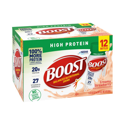 Boost® High Protein Strawberry Oral Supplement, 8 oz. Bottle