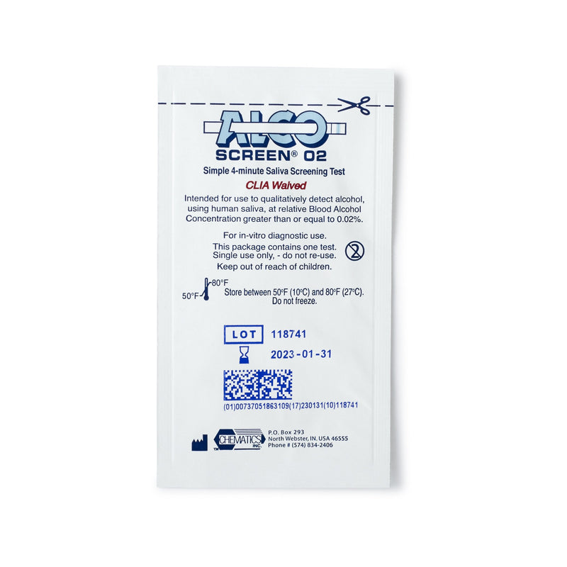 Alco-Screen® .02 Saliva Alcohol Screen Rapid Test