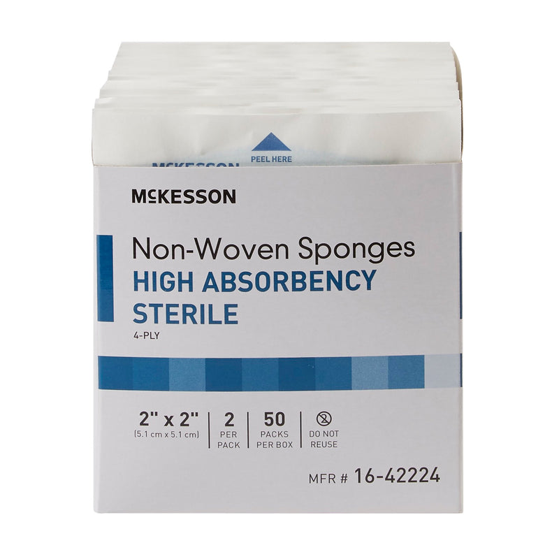 McKesson Sterile Nonwoven Sponge, 2 x 2 Inch