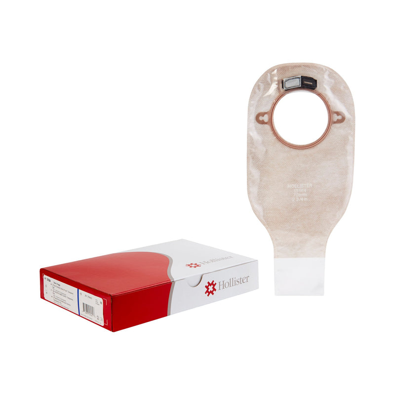 New Image™ Two-Piece Drainable Transparent Filtered Ostomy Pouch, 12 Inch Length, 2¾ Inch Flange