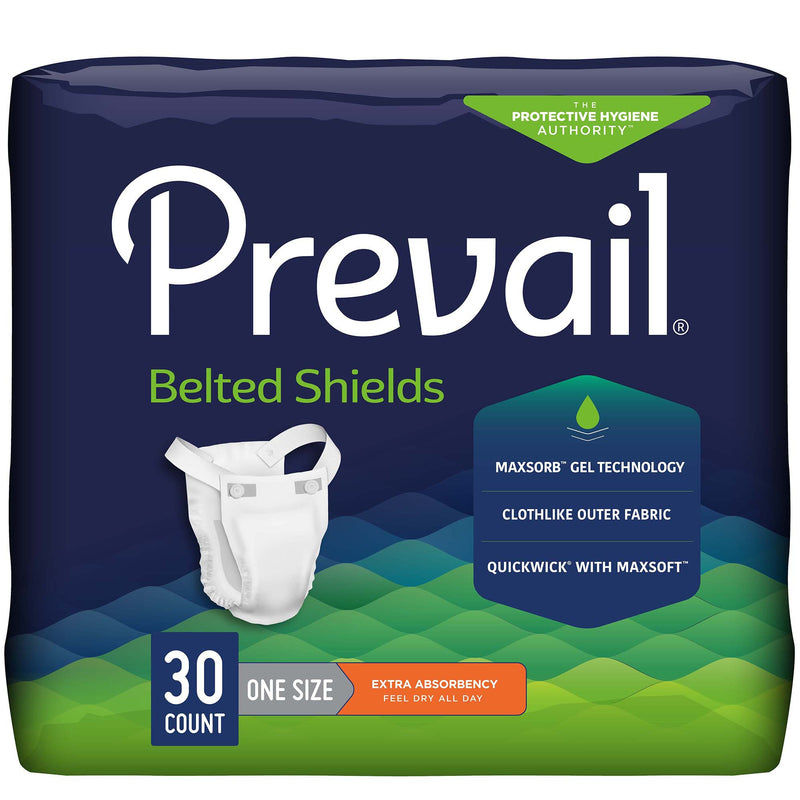 Prevail® Belted Shields Extra Incontinence Belted Undergarment, One Size Fits Most