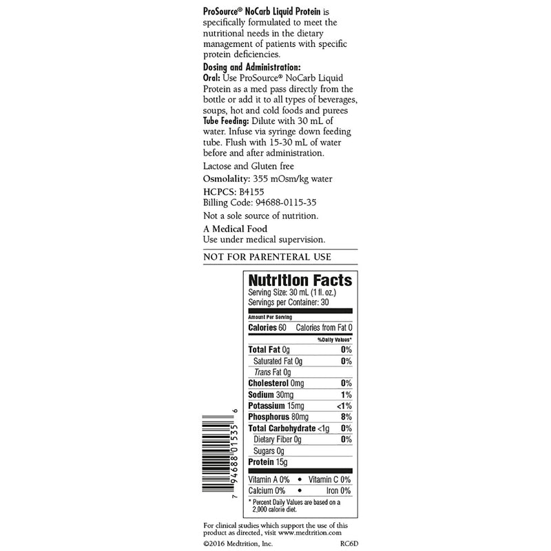 ProSource NoCarb™ Berry Punch Protein Supplement, 32-ounce Bottle