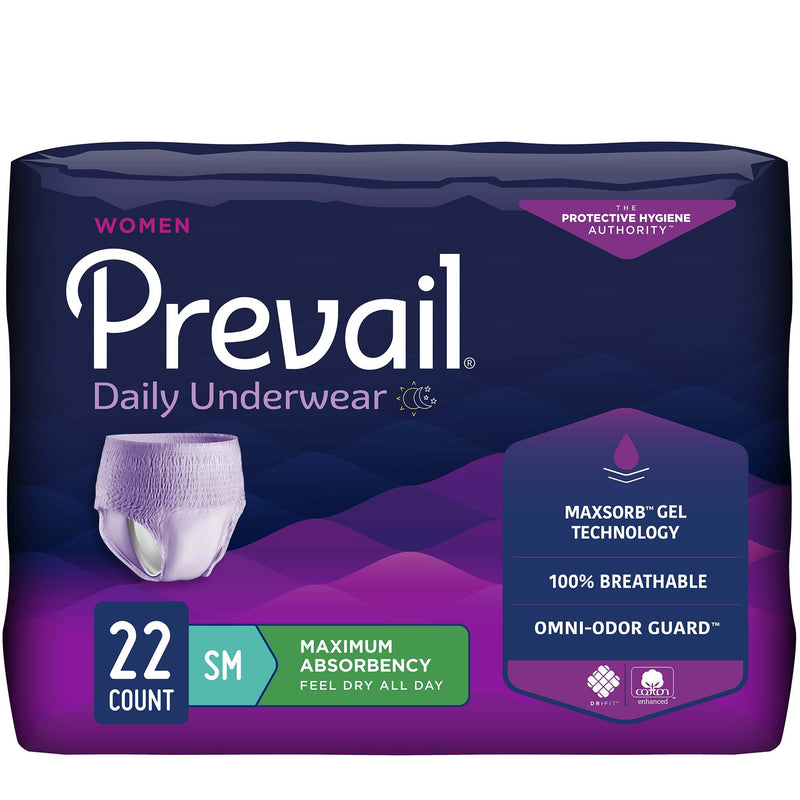 Prevail® Daily Underwear Maximum Absorbent Underwear, Small