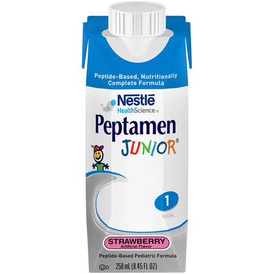 Peptamen Junior® Strawberry Pediatric Oral Supplement / Tube Feeding Formula, 8.45 oz. Tetra Prisma®