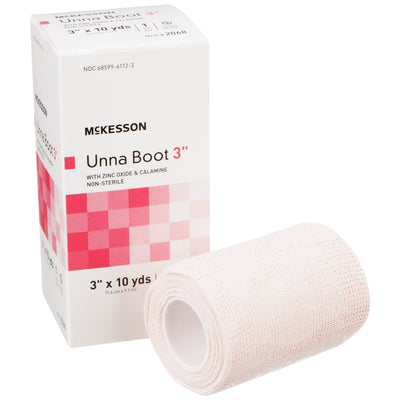 McKesson Unna Boot with Calamine and Zinc Oxide, 3 Inch x 10 Yard