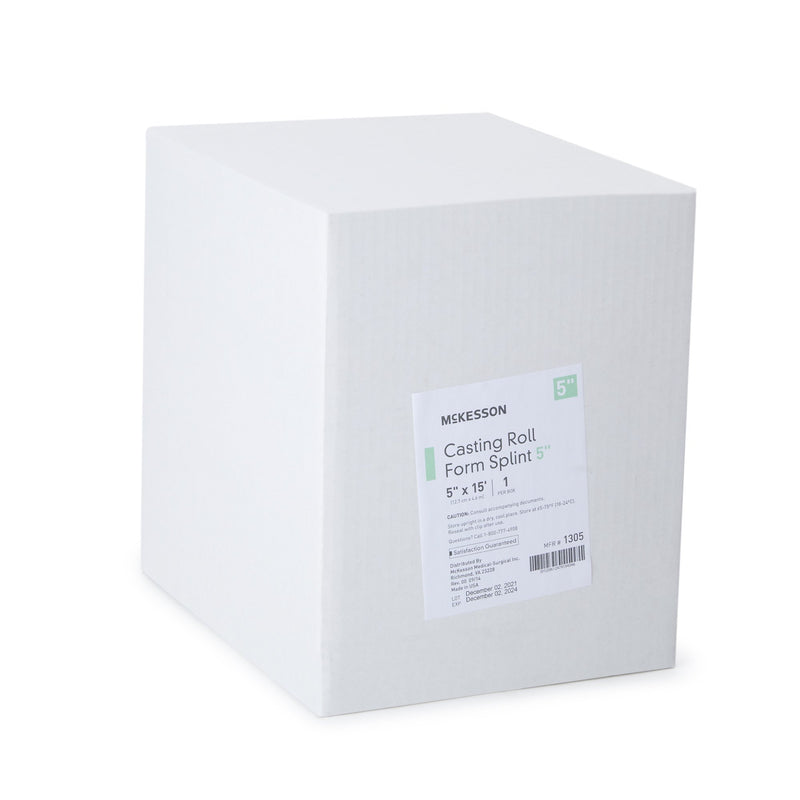 McKesson White Casting Roll Form Splints, 5 Inch x 15 Foot