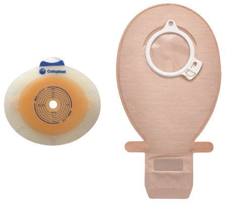 SenSura® Click Two-Piece Closed End Opaque Filtered Ostomy Pouch, 7 Inch Length, 50 mm Flange