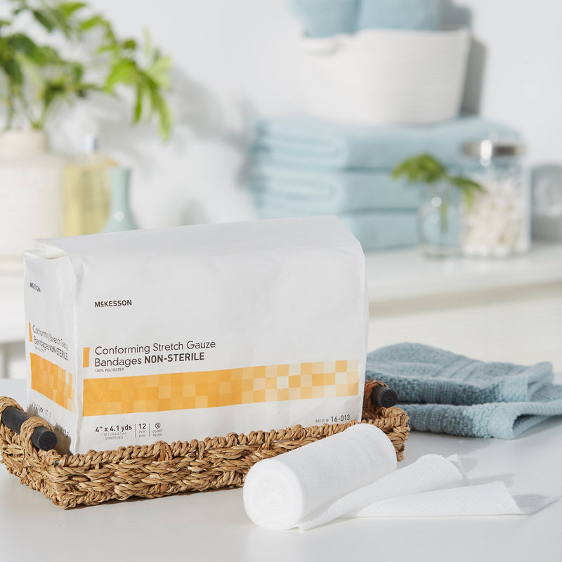 McKesson NonSterile Conforming Bandage, 4 Inch x 4-1/10 Yard