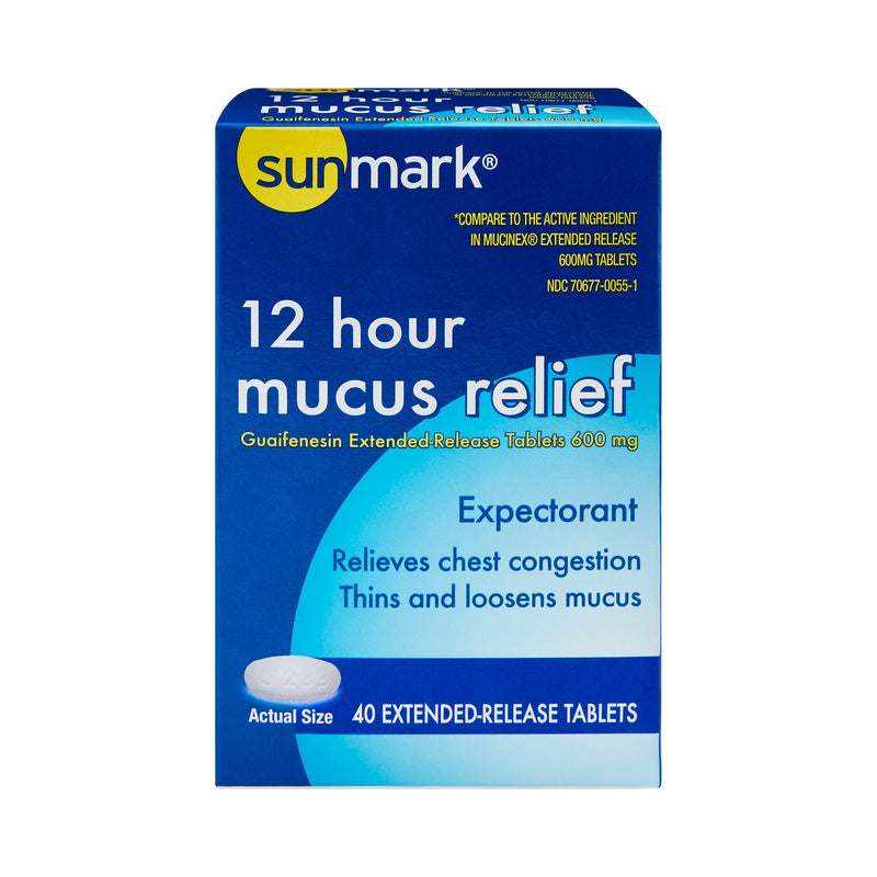 sunmark® mucus E.R.™ Guaifenesin Cold and Cough Relief