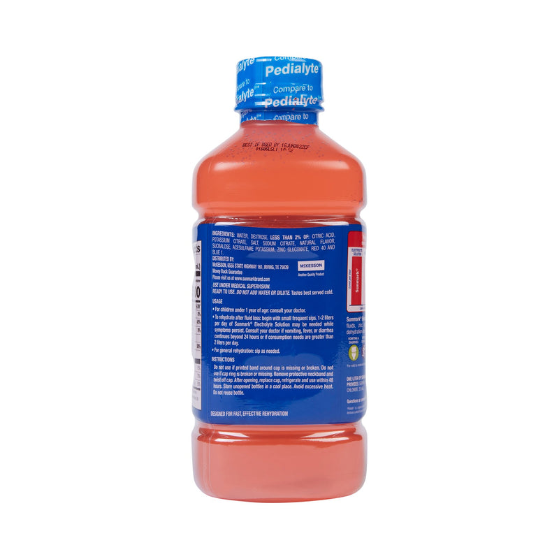 sunmark® Strawberry Pediatric Oral Electrolyte Solution, 33.8 oz. Bottle