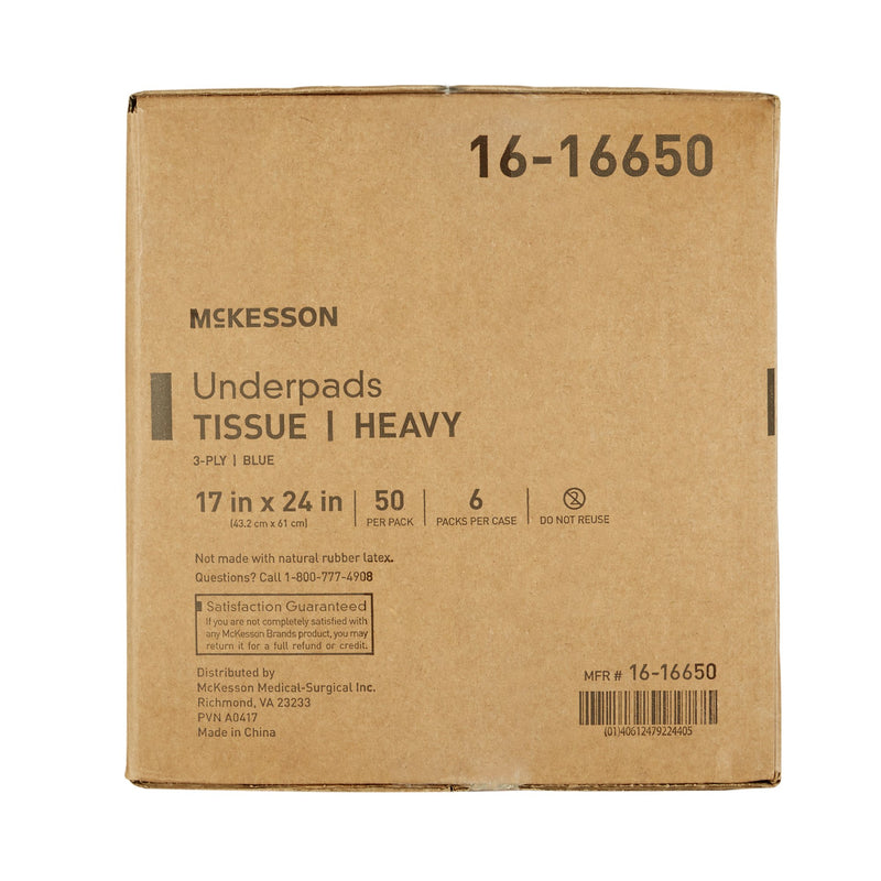 McKesson Procedure Underpad, 17 x 24 Inch