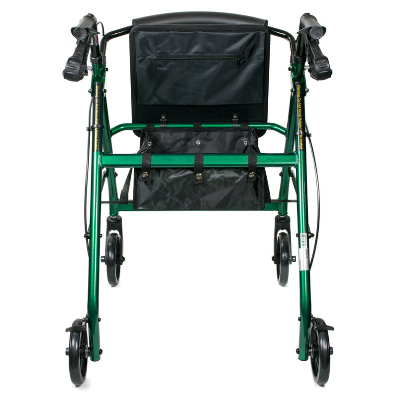 McKesson Folding Aluminum 4-Wheel Rollator, Green