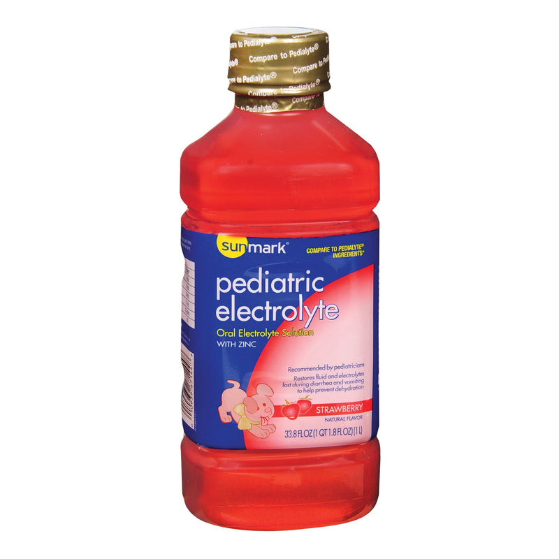 sunmark® Strawberry Pediatric Oral Electrolyte Solution, 33.8 oz. Bottle