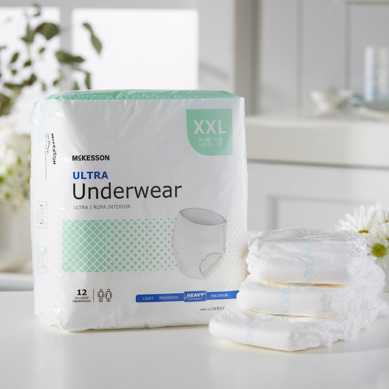 McKesson Ultra Heavy Absorbent Underwear, 2X-Large