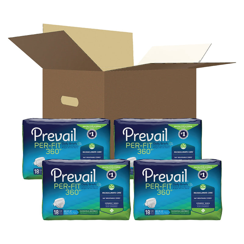 Prevail® Per-Fit 360°™ Maximum Plus Incontinence Brief, Large