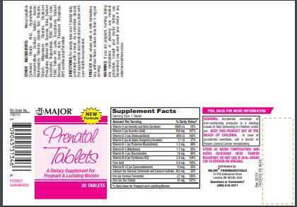 Major® Prenatal Multivitamin / Multi-mineral Supplement