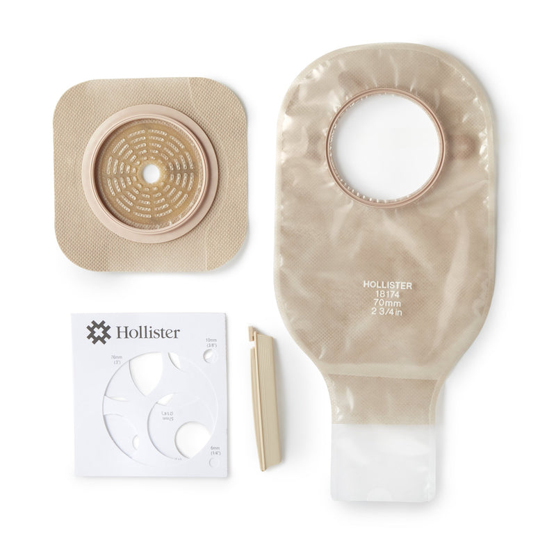 New Image™ Two-Piece Drainable Clear Ileostomy /Colostomy Kit, 12 Inch Length, 2¾ Inch Flange