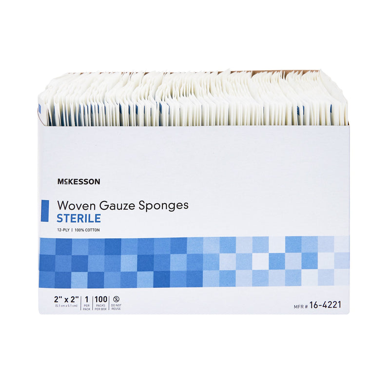 McKesson Sterile Gauze Sponge, 2 x 2 Inch