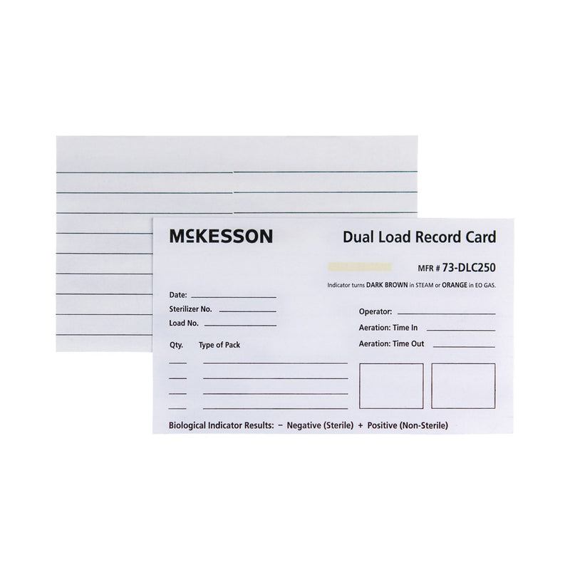 McKesson Sterilization Record Card