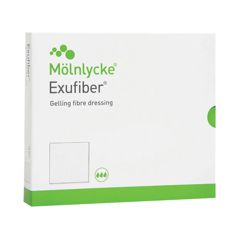 Exufiber® Gel Fiber Dressing, 5 x 5 Centimeter