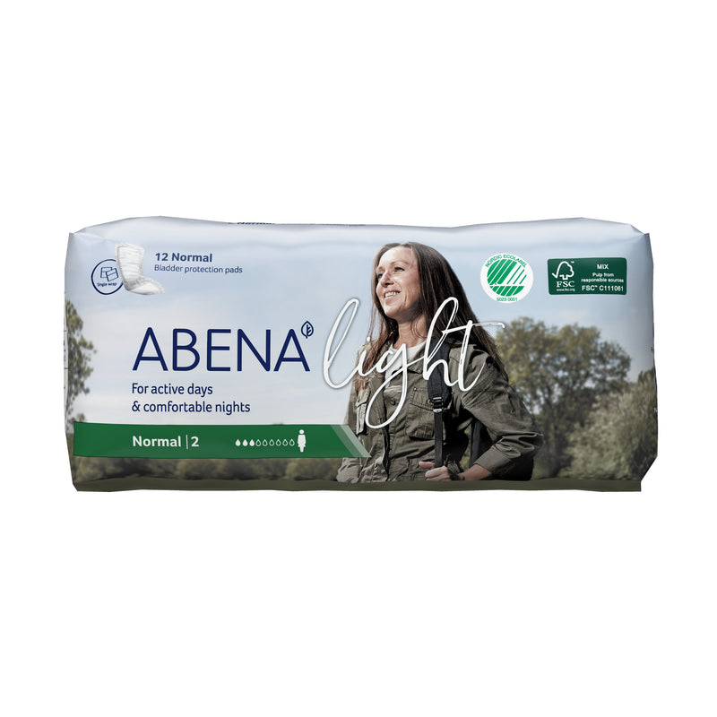 Abena™ Light Normal Bladder Control Pad, 10-Inch Length