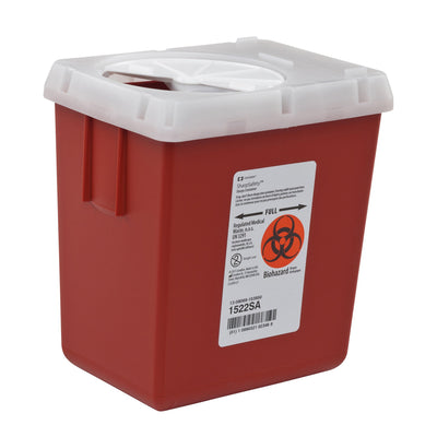 AutoDrop™ Phlebotomy Sharps Container, 7¼ H x 6½ W x 4½ D Inch