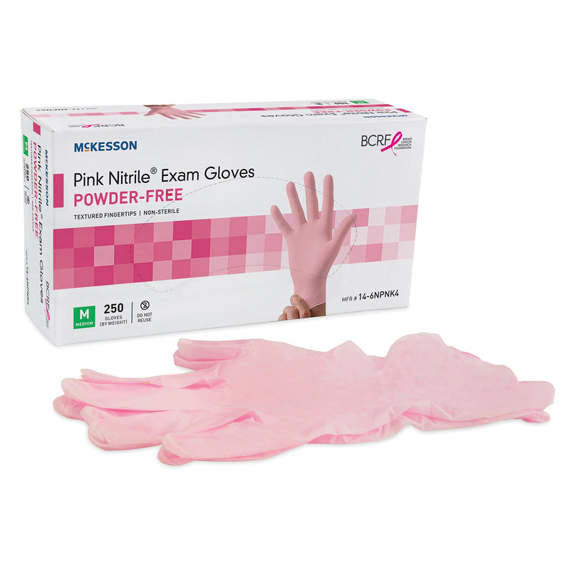 McKesson Pink Nitrile® Nitrile Exam Glove, Extra Large, Pink